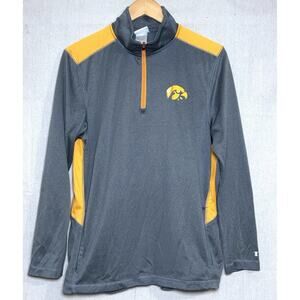 Champion Womens University Of Iowa Hawkeyes 1/4 Zip Lightweight Pullover Size M